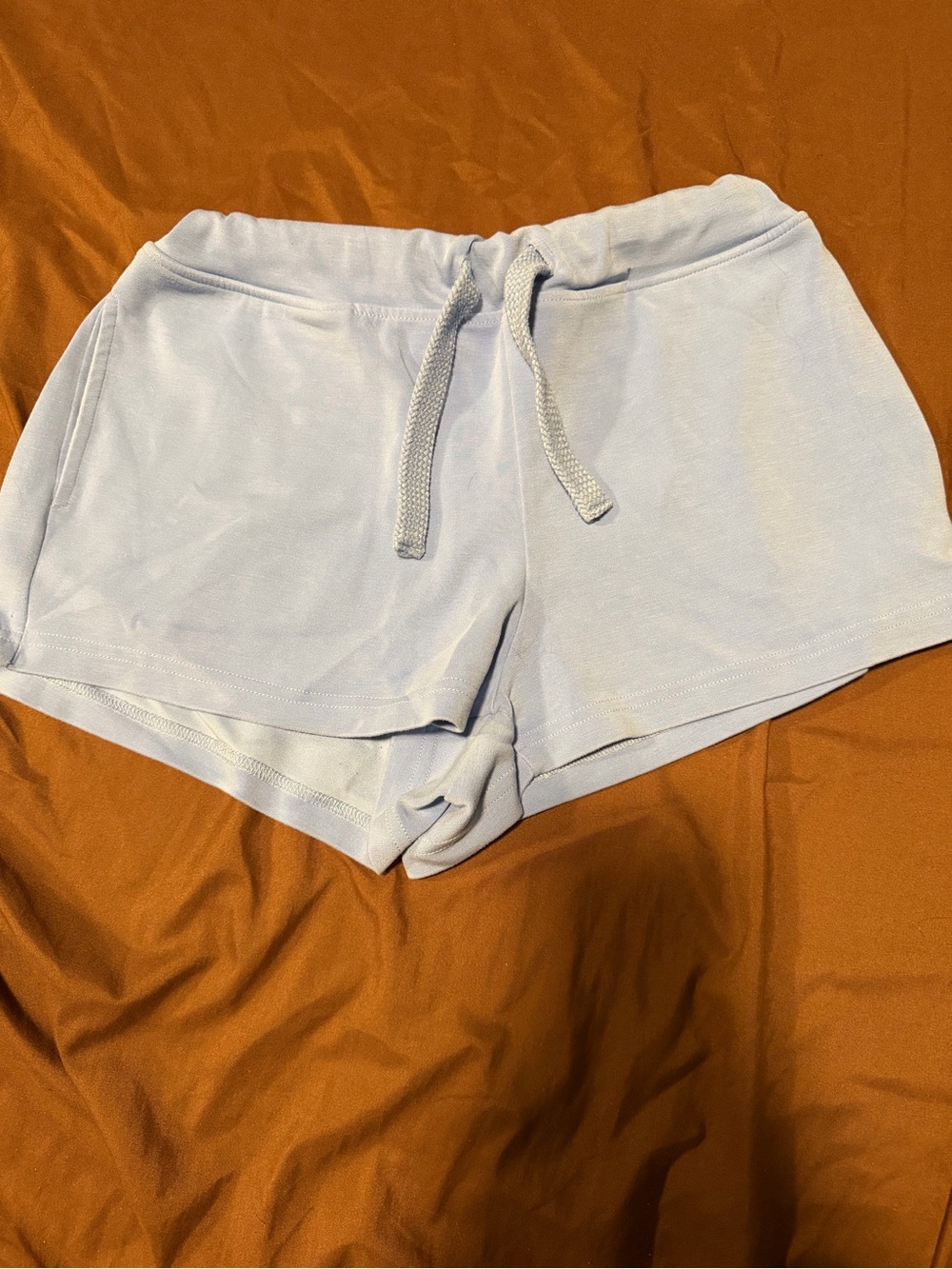 Simply Southern Light Blue Drawstring Lounge Sweat Shorts XS